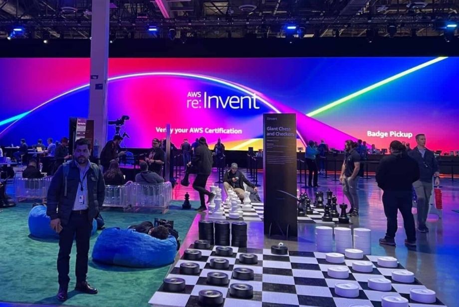 AWS Reinvent Conference room floor