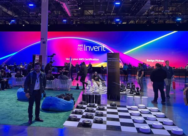 AWS Reinvent Conference room floor